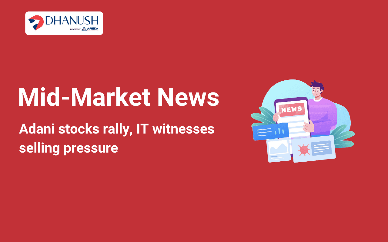 Stock Market Buzz: Adani stocks rally, IT witnesses selling pressure