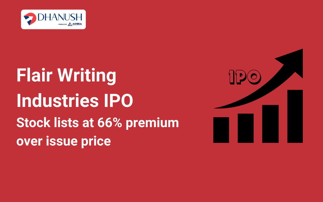 Flair Writing Industries IPO: Stock lists at 66% premium over issue price