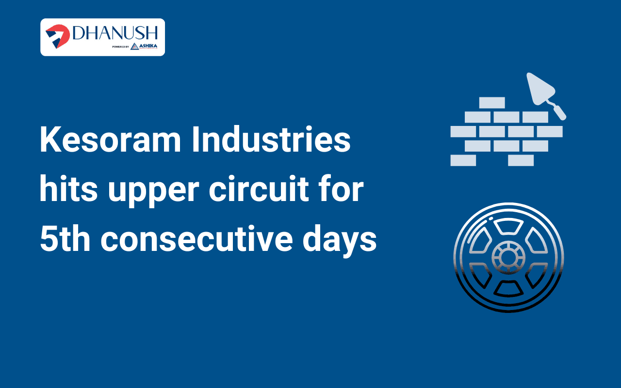 Kesoram Industries hits upper circuit for 5th consecutive days after demerger of cement biz