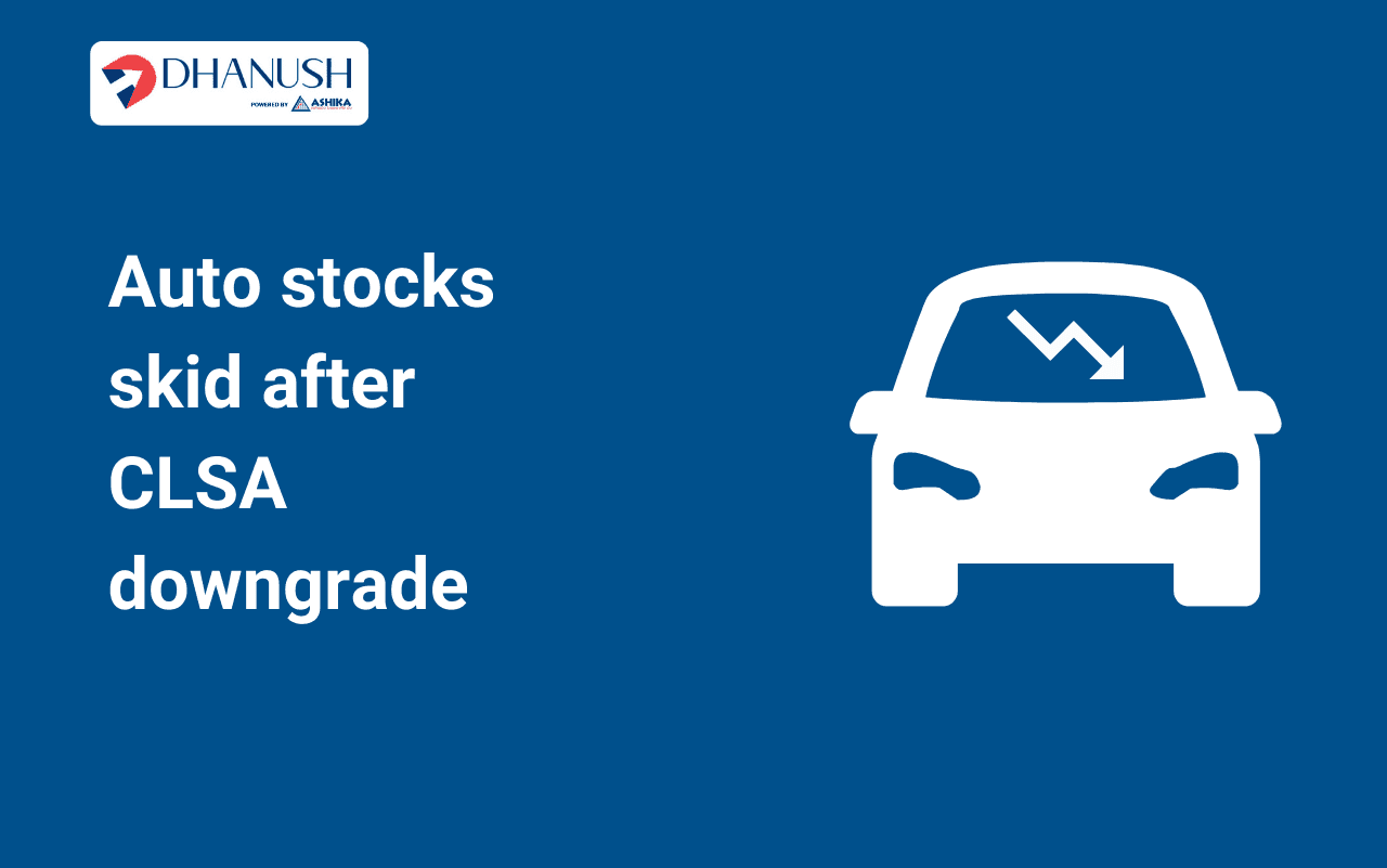 Auto stocks skid after CLSA downgrade