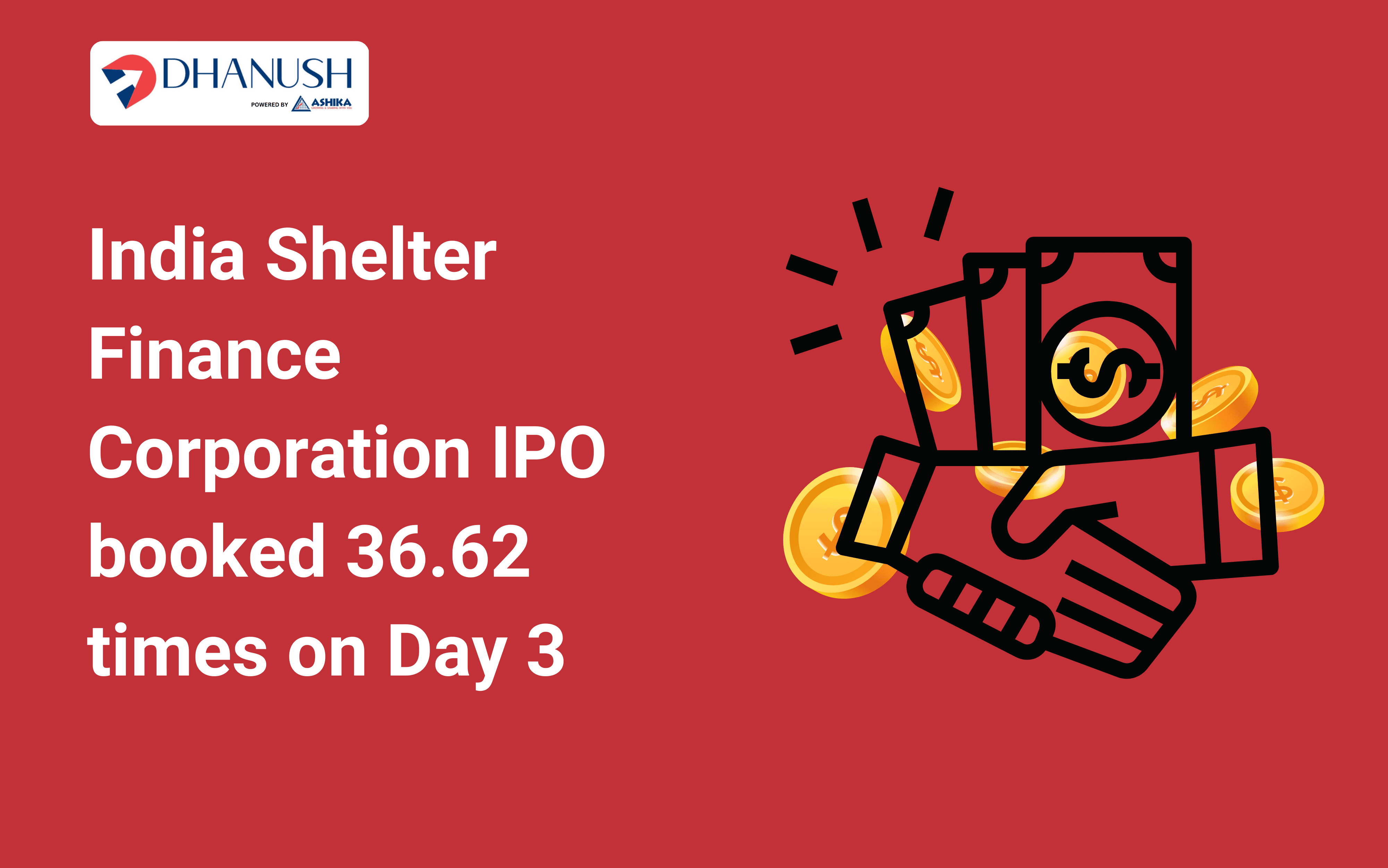 India Shelter Finance Corporation IPO booked 36.62 times on Day 3