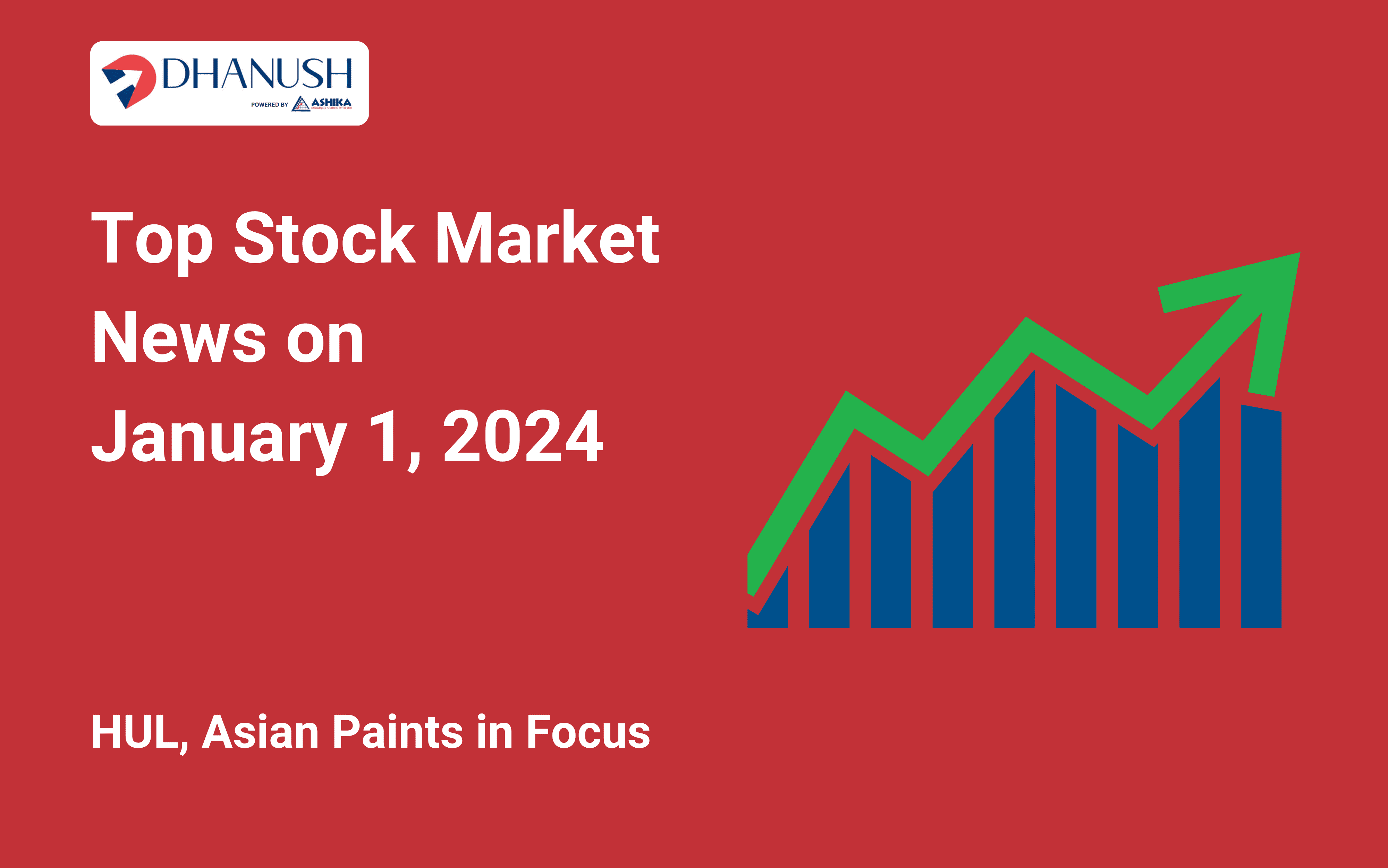 Top Stock Market News on January 1, 2024; HUL, Asian Paints in Focus