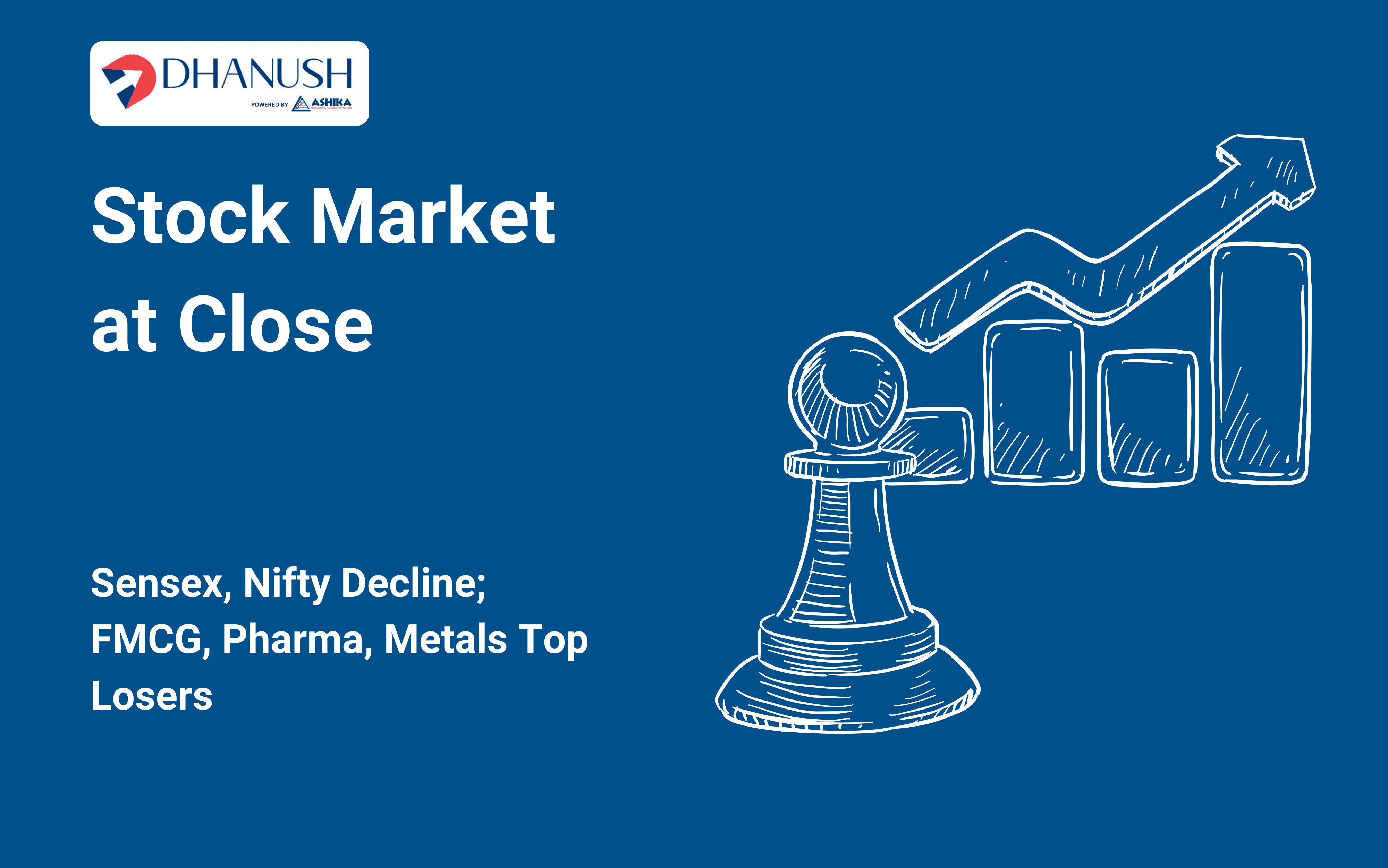Stock Market at Close: Sensex, Nifty Decline; FMCG, Pharma, Metals Top Losers