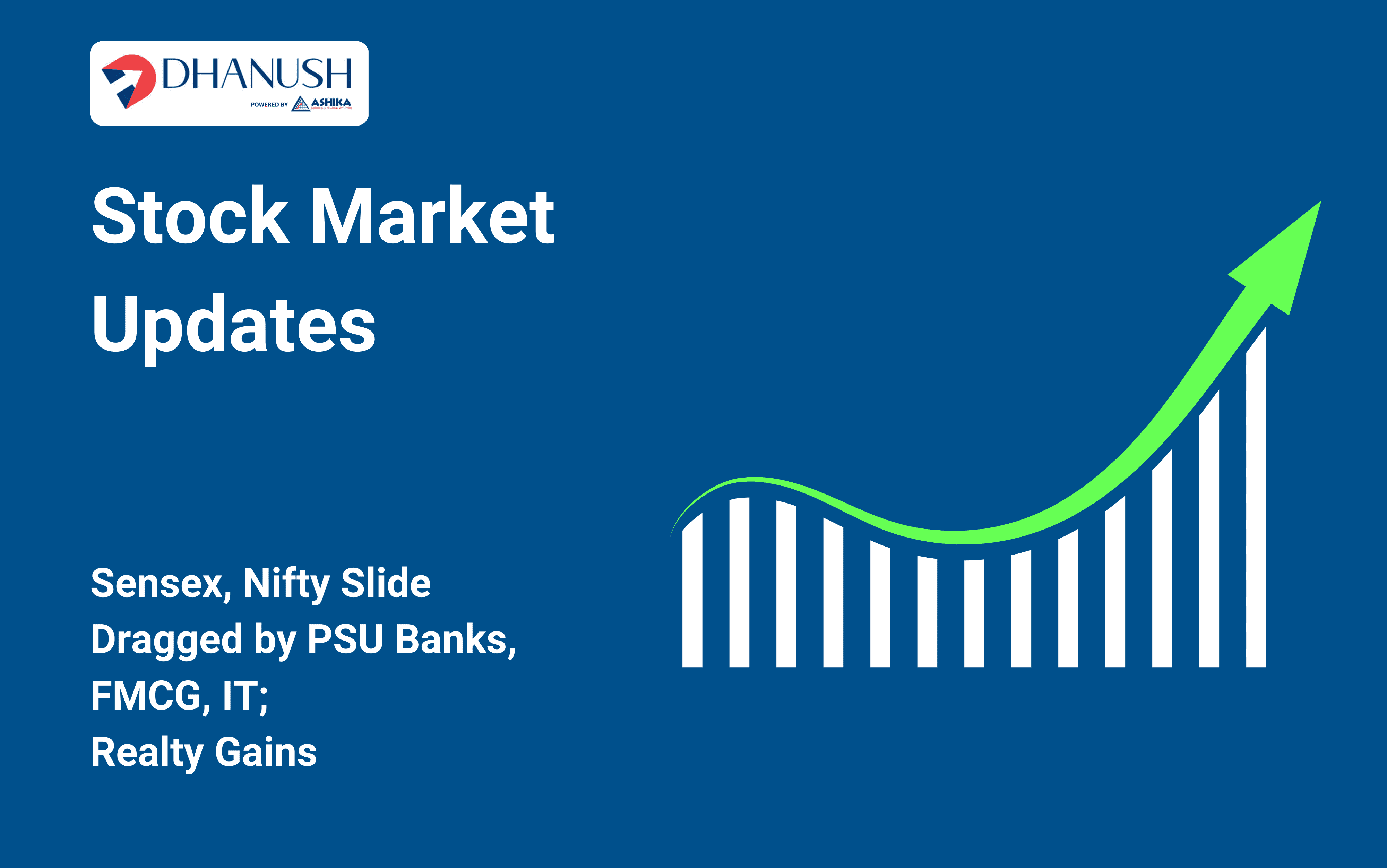 Stock Market Updates: Sensex, Nifty Slide Dragged by PSU Banks, FMCG, IT; Realty Gains