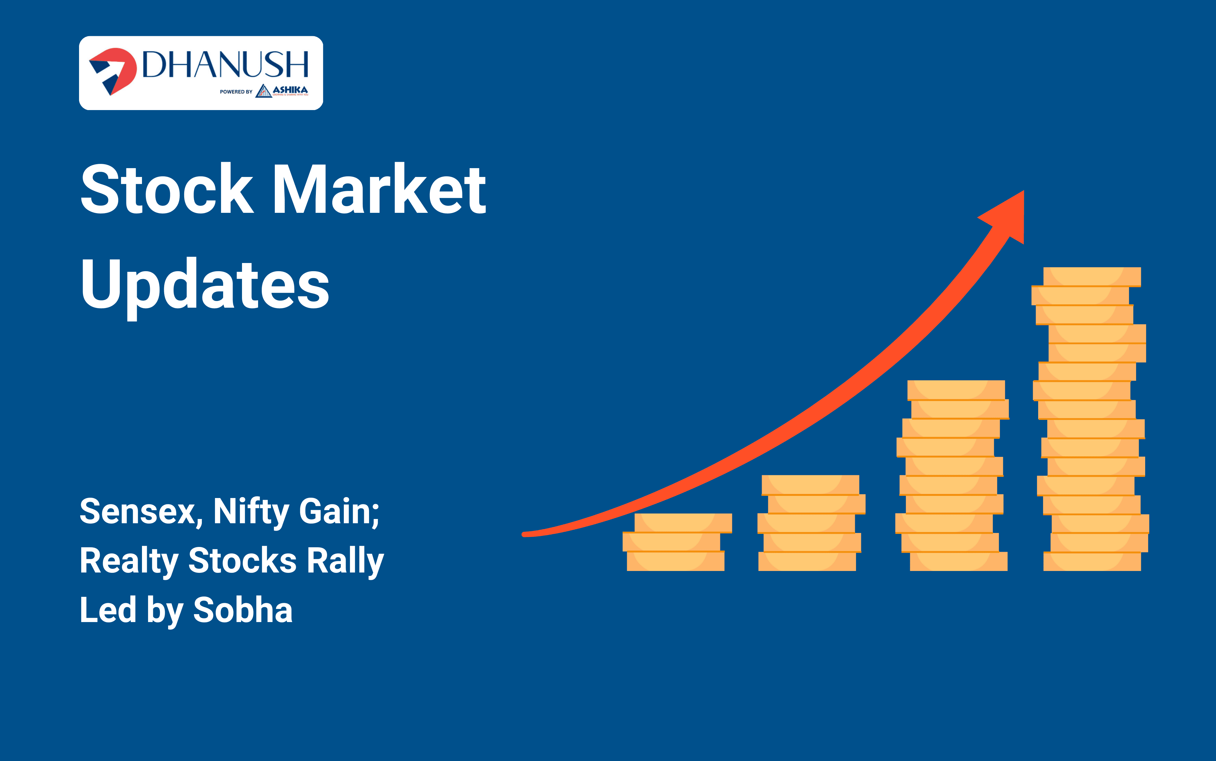 Stock Market Updates: Sensex, Nifty Gain; Realty Stocks Rally Led by Sobha