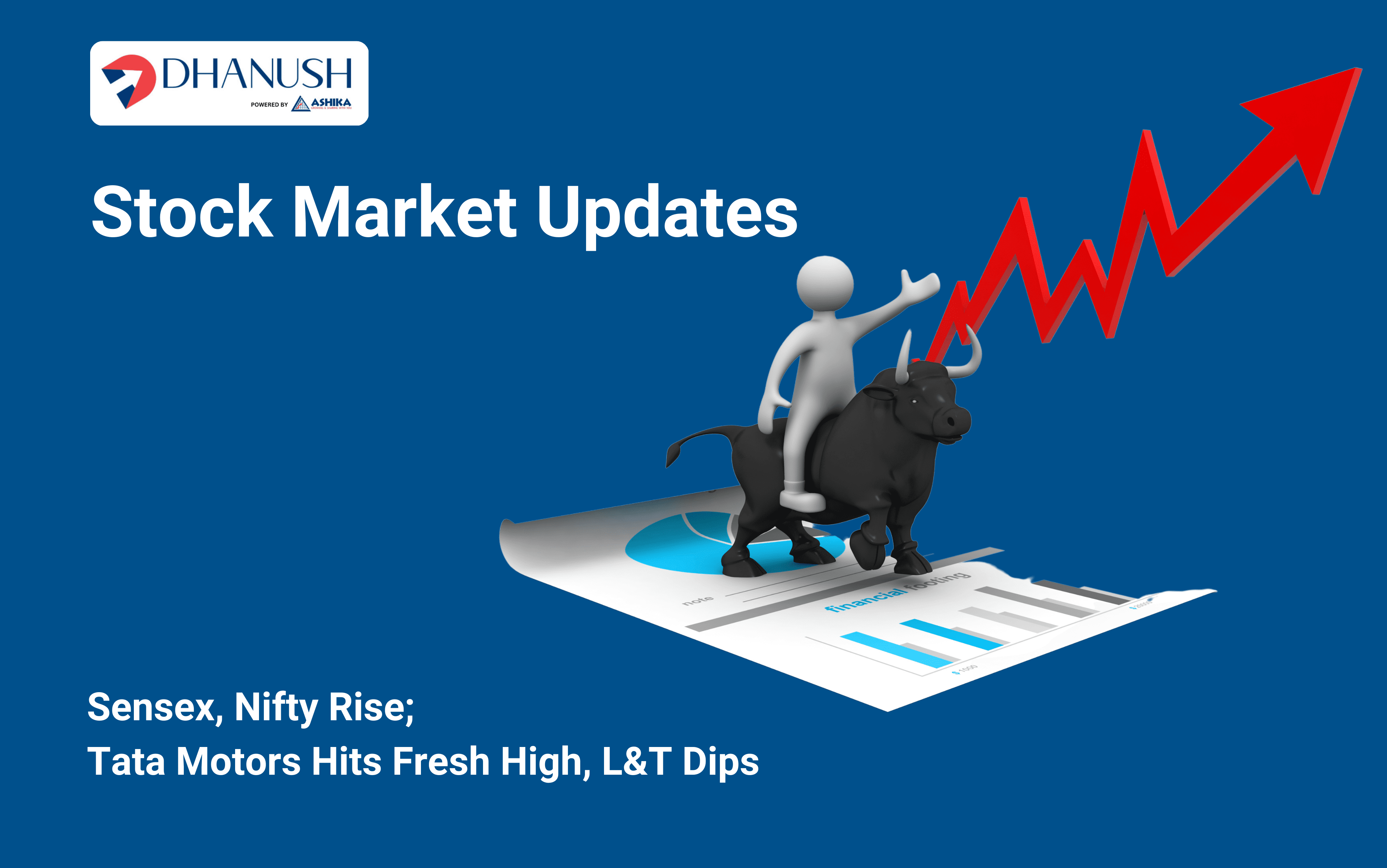 Stock Market Updates: Sensex, Nifty Rise; Tata Motors Hits Fresh High, L&T Dips