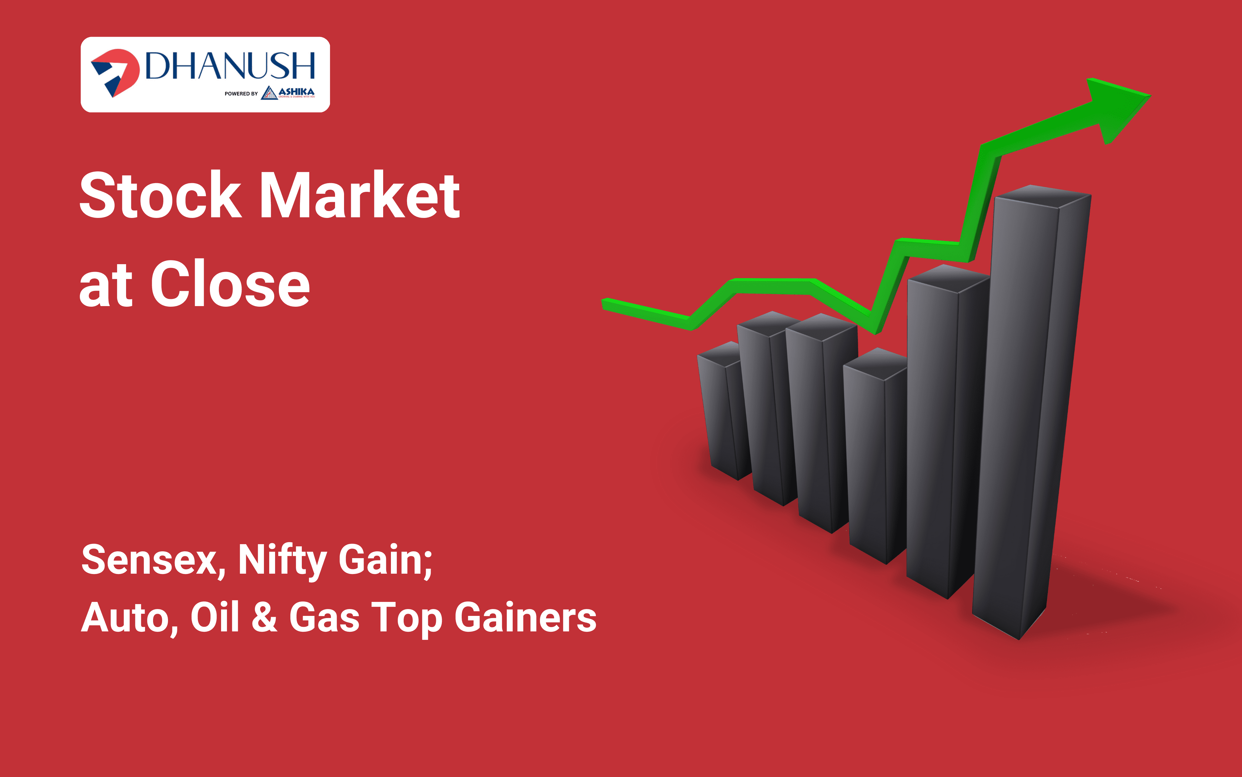 Stock Market at Close: Sensex, Nifty Gain; Auto, Oil & Gas Top Gainers