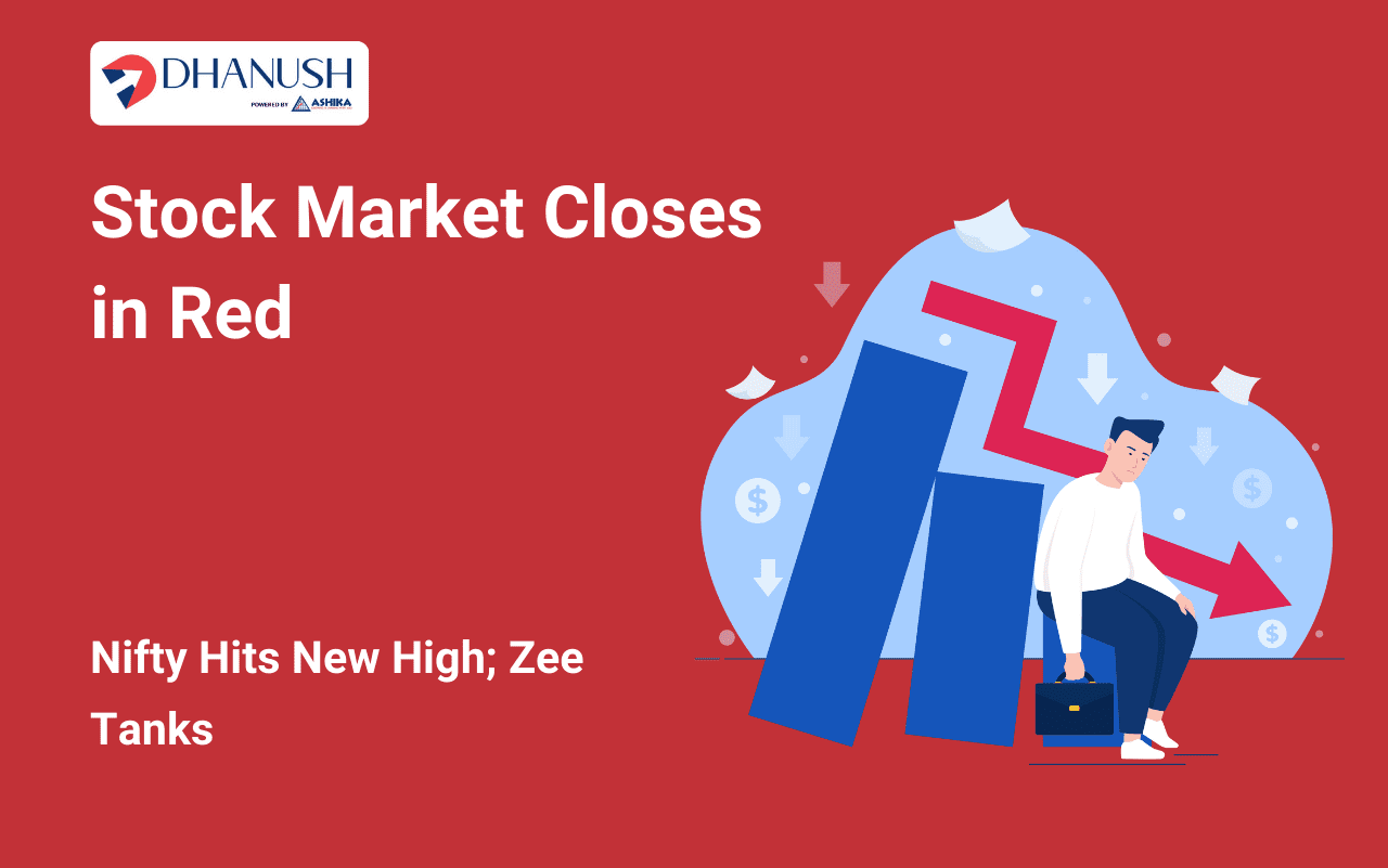 Stock Market Closes in Red Even After Nifty Hits New High; Zee Tanks