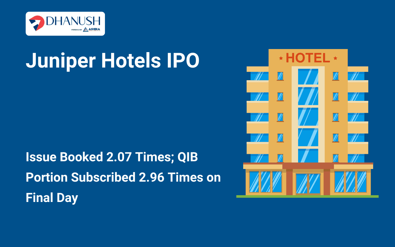 Juniper Hotels IPO: Issue Booked 2.07 Times; QIB Portion Subscribed 2.96 Times on Final Day