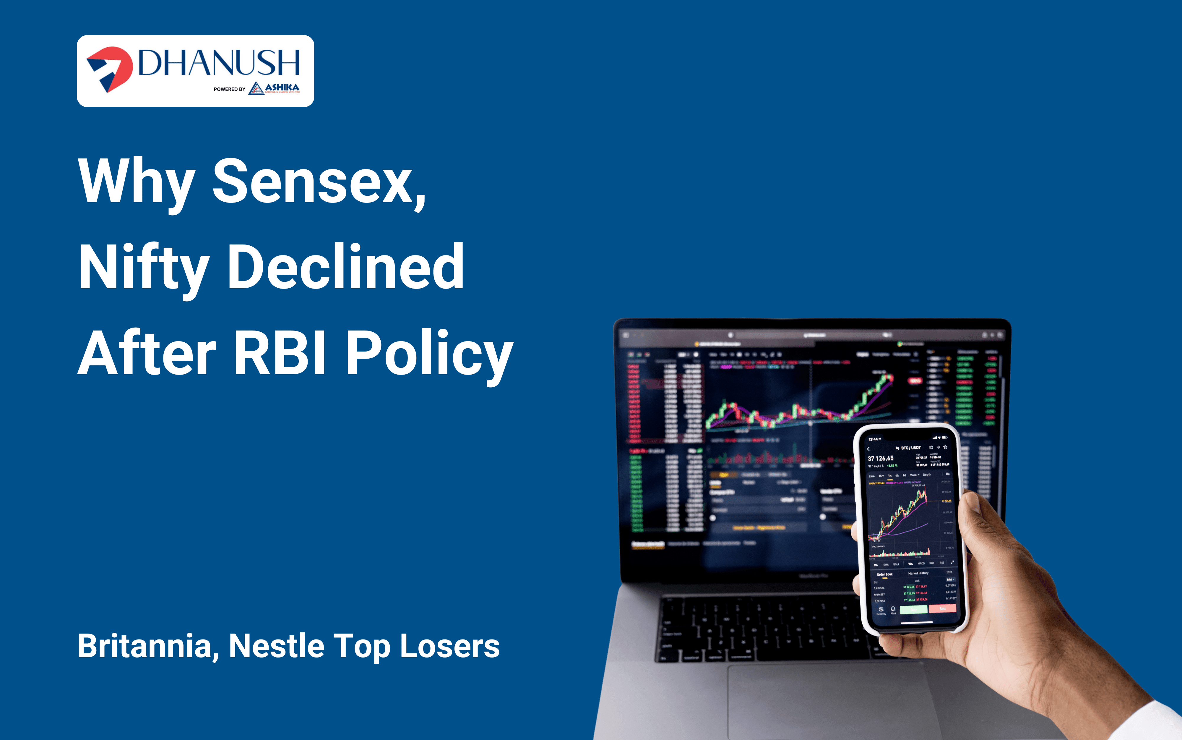 Why Sensex, Nifty Declined After RBI Policy; Britannia, Nestle Top Losers