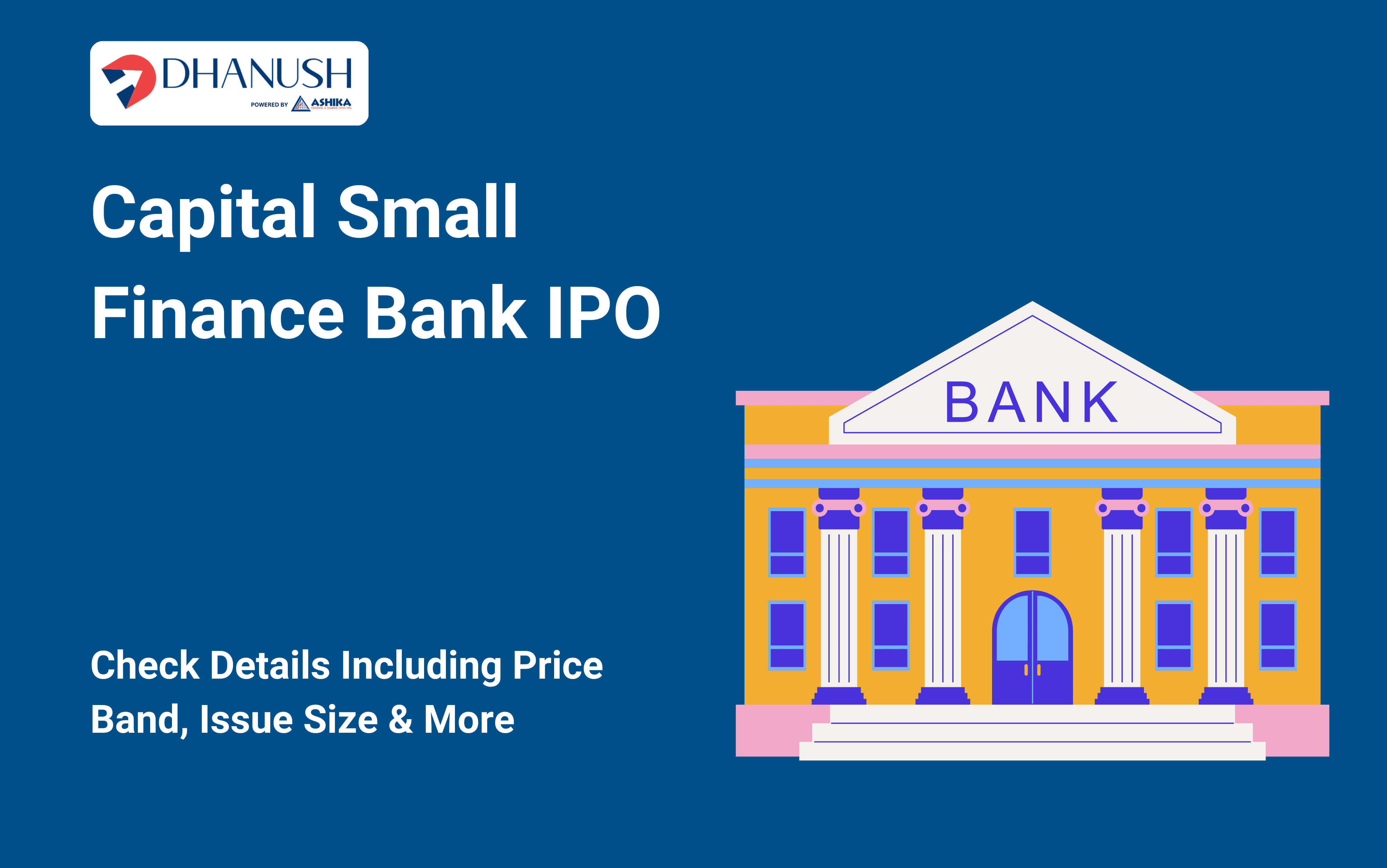 Capital Small Finance Bank IPO: Check Details Including Price Band, Issue Size & More