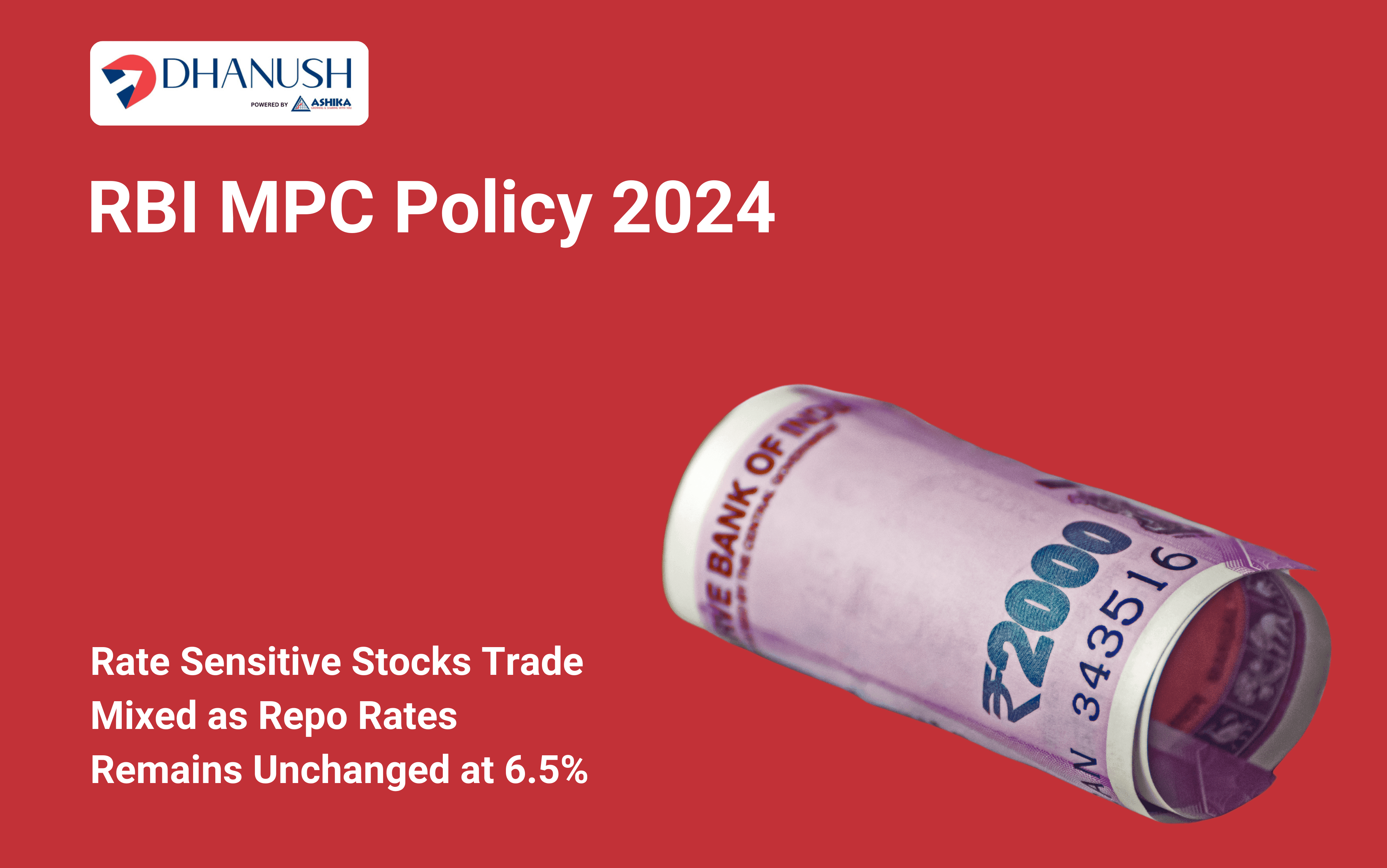 RBI MPC Policy 2024: Rate Sensitive Stocks Trade Mixed as Repo Rates Remains Unchanged at 6.5%