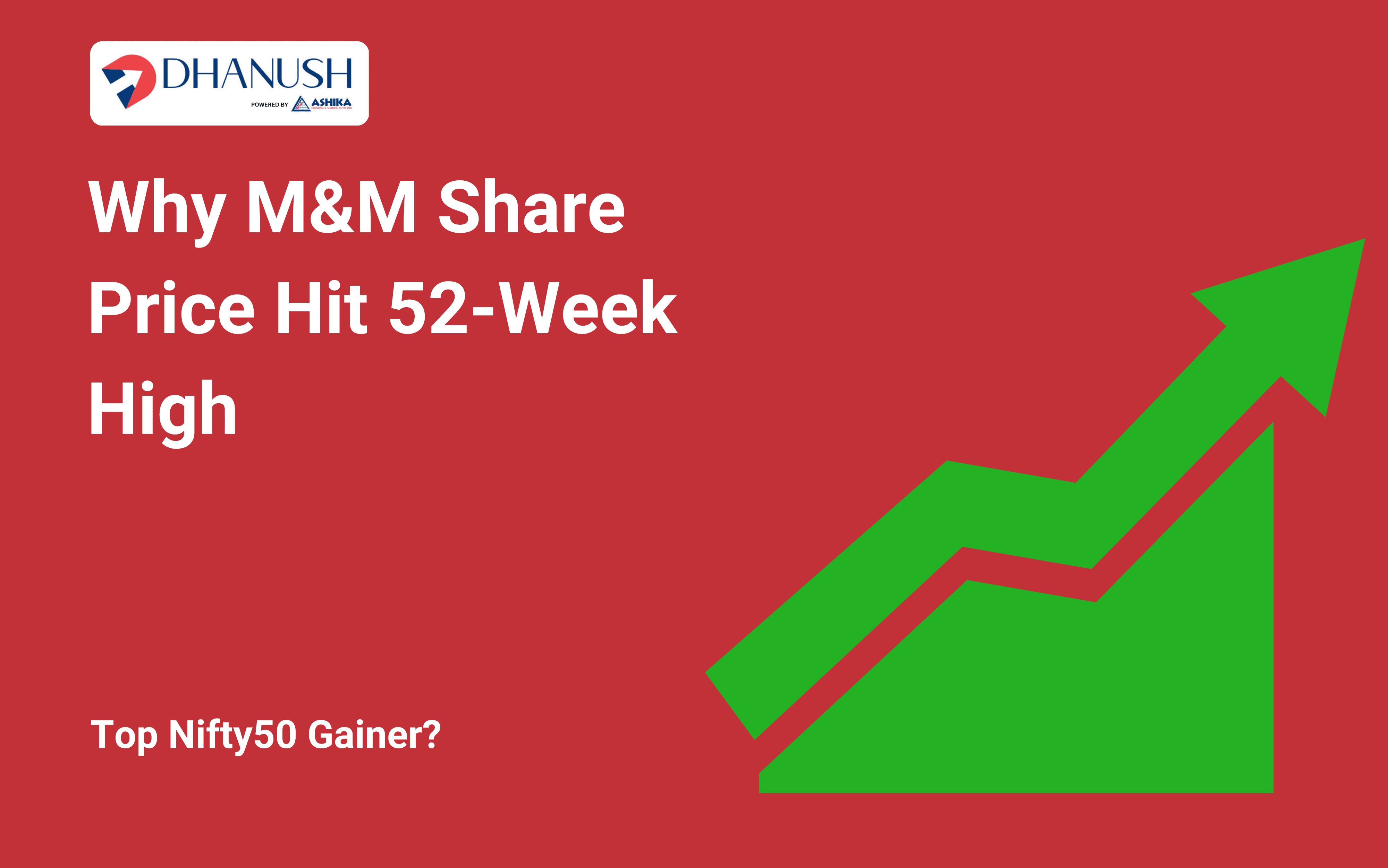 Why M&M Share Price Hit 52-Week High, Top Nifty50 Gainer?