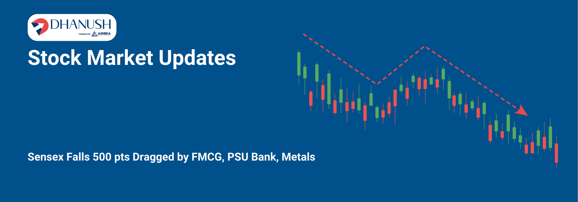 Stock Market Updates: Sensex Falls 500 pts Dragged by FMCG, PSU Bank, Metals - MyDhanush Blogs by Ashika