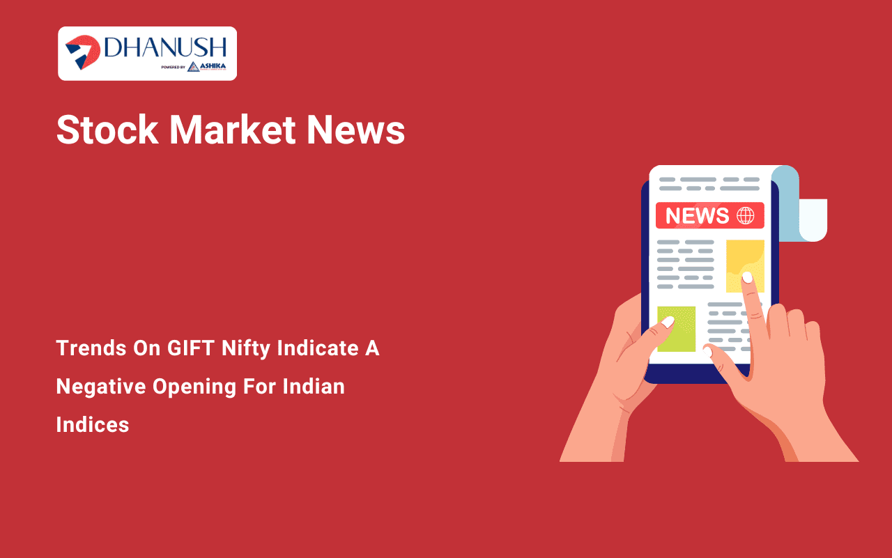 Stock Market News: Trends on GIFT Nifty indicate a negative opening for Indian indices