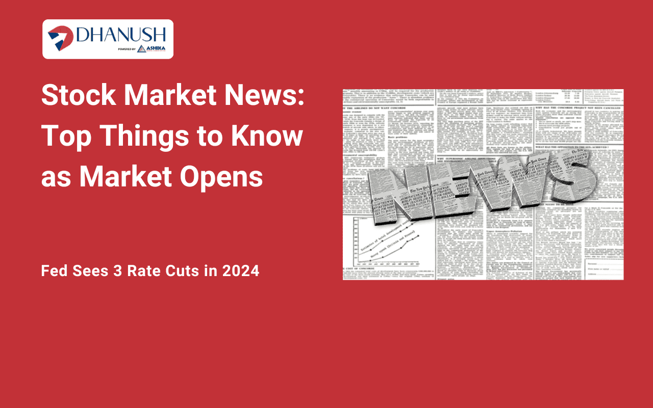 Stock Market News: Top Things to Know as Market Opens; Fed Sees 3 Rate Cuts in 2024