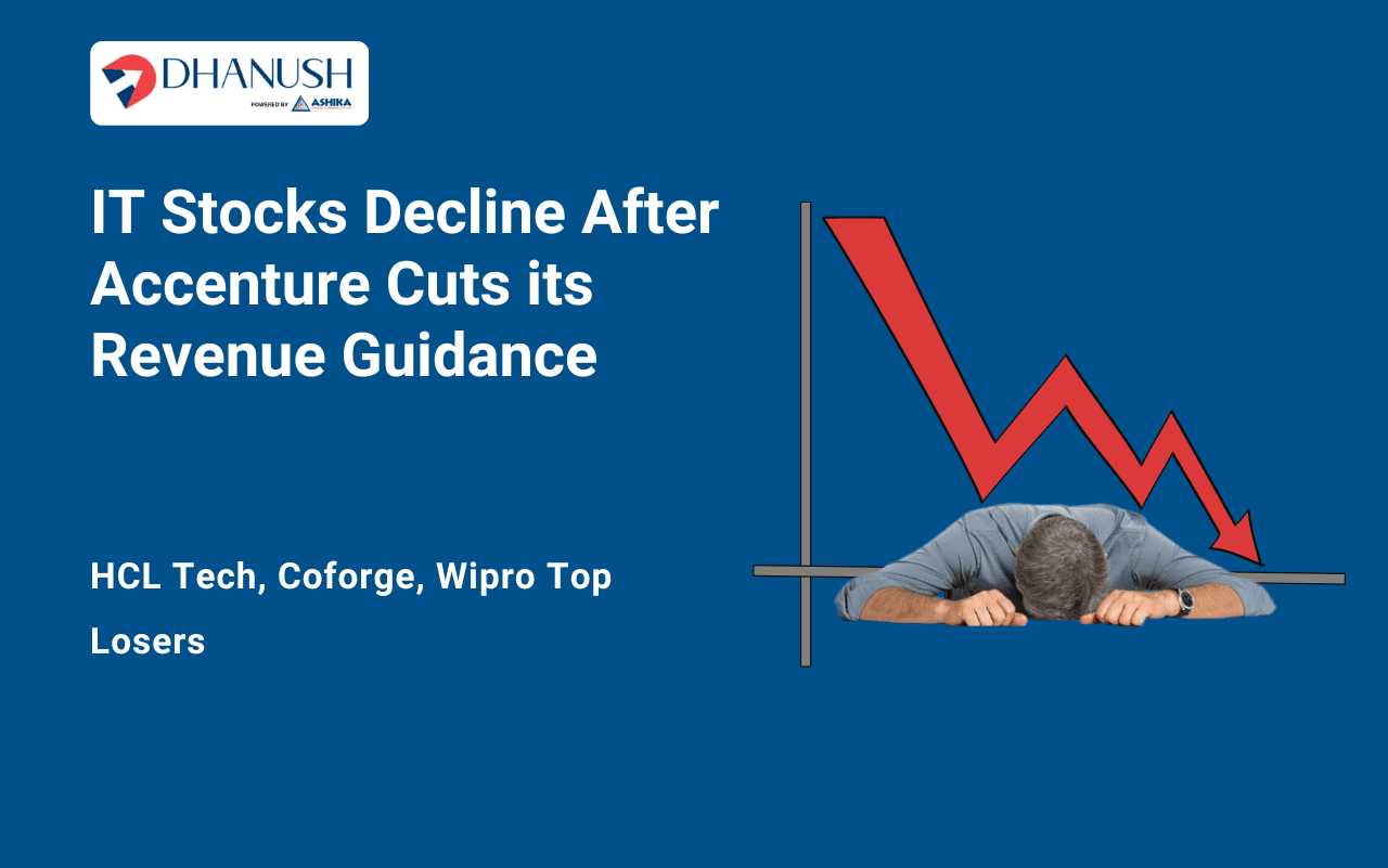 IT Stocks Decline After Accenture Cuts its Revenue Guidance; HCL Tech, Coforge, Wipro Top Losers