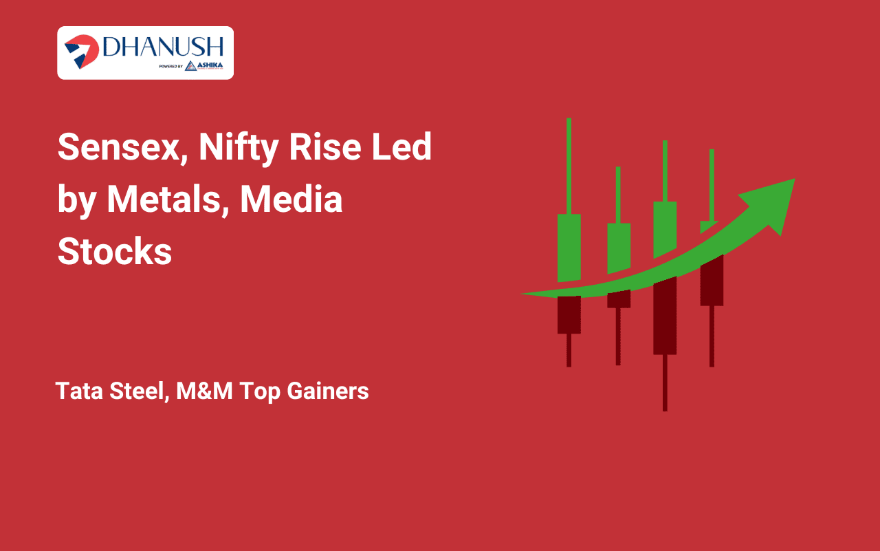 Sensex, Nifty Rise Led by Metals, Media Stocks; Tata Steel, M&M Top Gainers