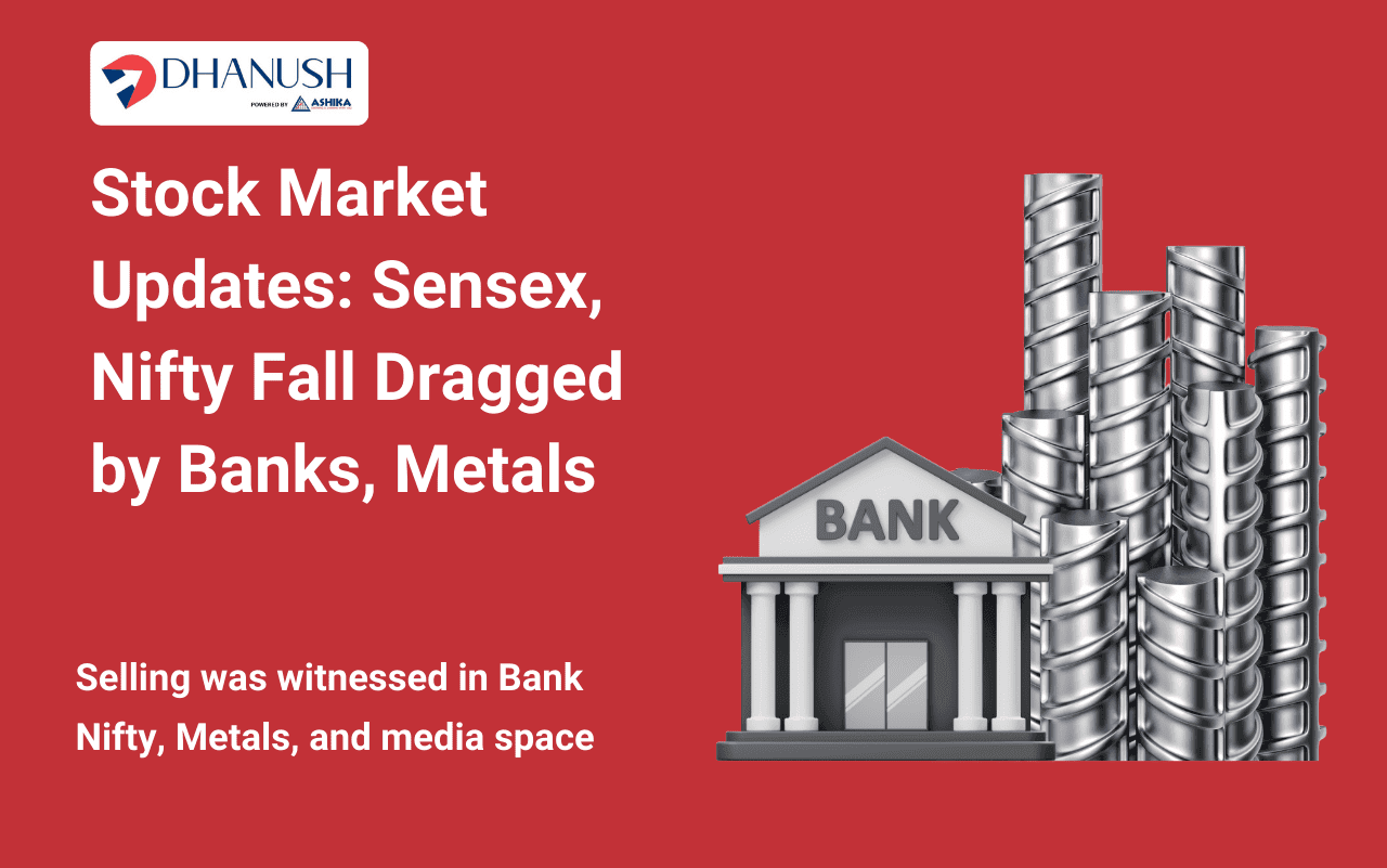 Stock Market Updates: Sensex, Nifty Slide Dragged by Banks, Metals