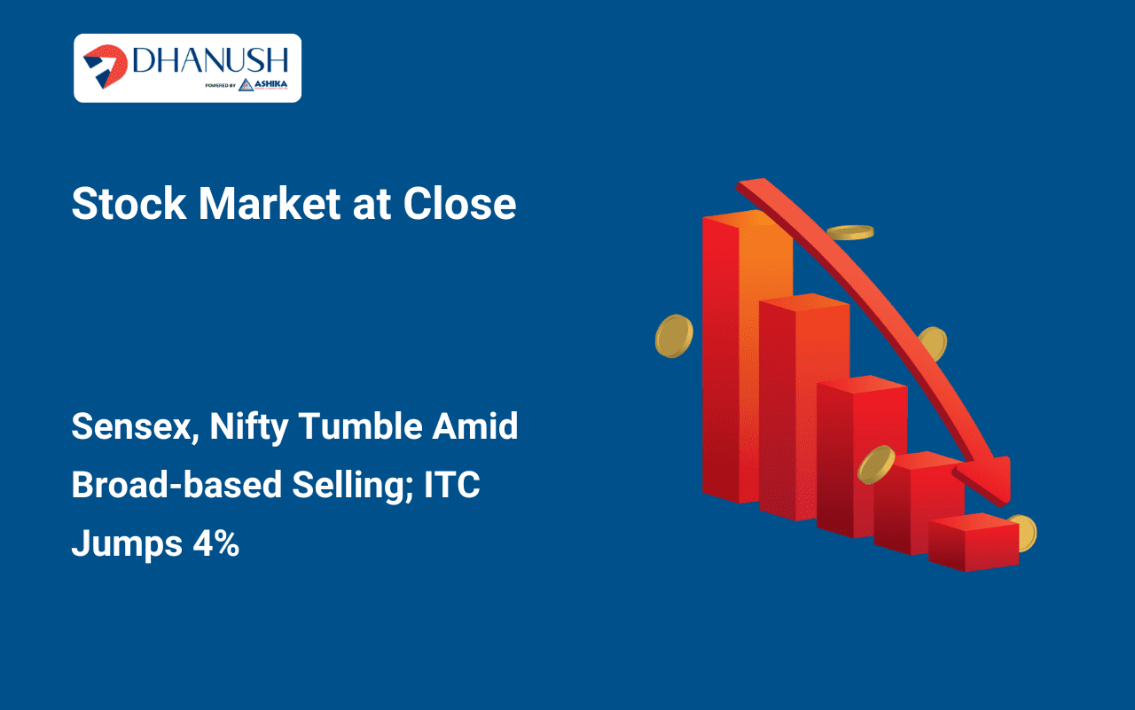 Stock Market at Close: Sensex, Nifty Tumble Amid Broad-based Selling; ITC Jumps 4%