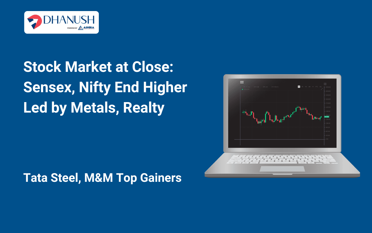 Stock Market at Close: Sensex, Nifty End Higher Led by Metals, Realty; Tata Steel, M&M Top Gainers