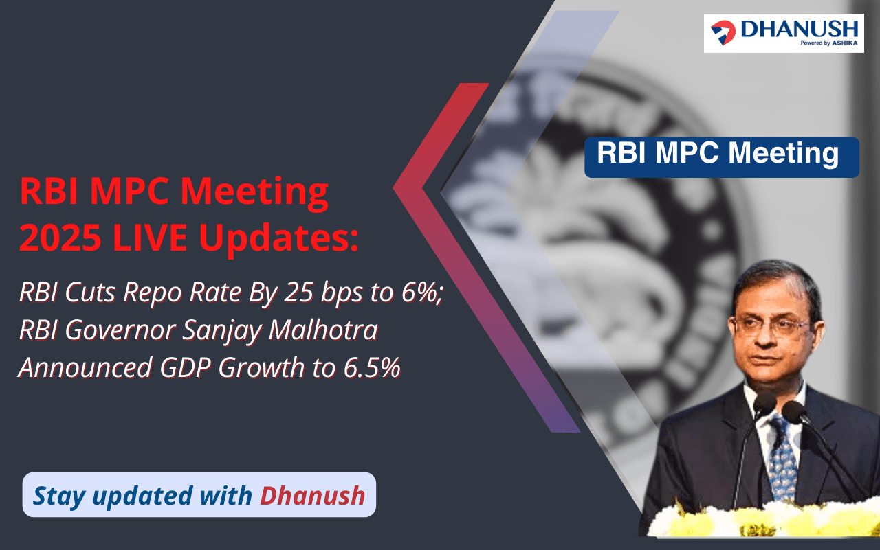 RBI MPC Meeting 2025 LIVE Updates: RBI Cuts Repo Rate By 25 bps to 6%; RBI Governor Sanjay Malhotra Announced GDP Growth to 6.5%