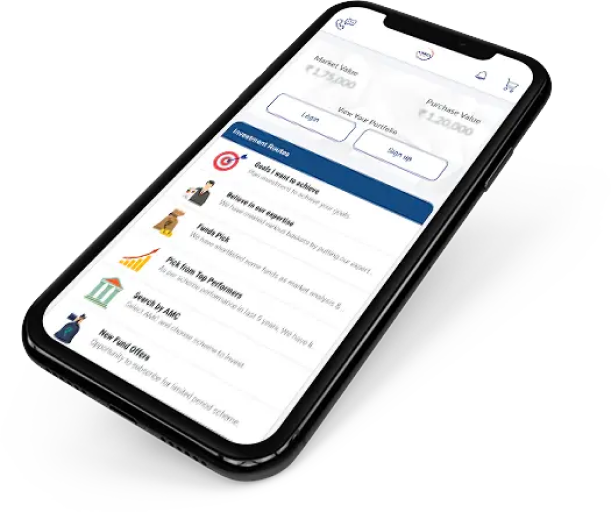 Dhanush mutual fund app interface